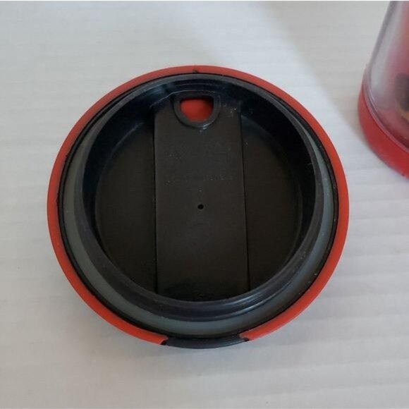 Starbucks 2008 Red Floral Poppy Travel Hot Coffee Tumbler Cup Mug 16 Oz Grande - Picture 15 of 16